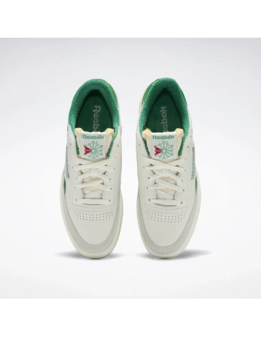 Reebok Sneakers Homme Club C Revenge Vintage Cuir Blanc/vert – Image 5