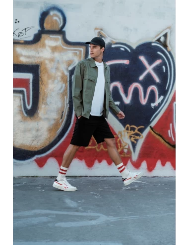 Reebok Sneakers Homme Club C Revenge Cuir Blanc/orange – Image 6