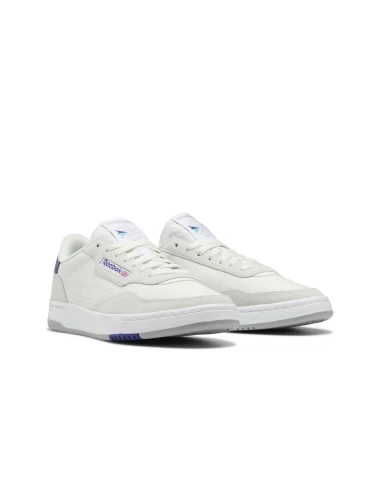 Reebok Sneakers Homme Court Peak Cuir Blanc/Bleu – Image 3