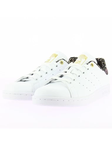 Adidas Sneakers Femme Stan Smith W Vegan Blanc Léopard – Image 2