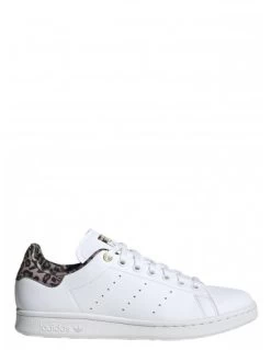 Adidas Sneakers Femme Stan Smith W Vegan Blanc Léopard