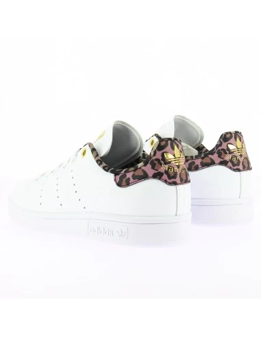 Adidas Sneakers Femme Stan Smith W Vegan Blanc Léopard – Image 4