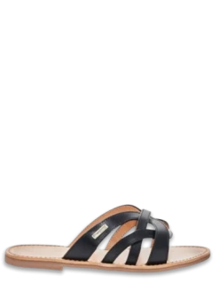 Les Tropéziennes Par M Belarbi Les Tropeziennes Par M.Belarbi Mules Femme Hamul Cuir Noir