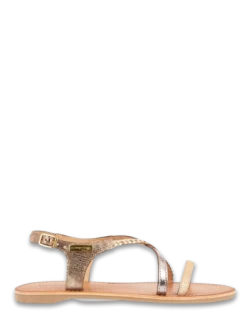 Les Tropéziennes Par M Belarbi Les Tropeziennes Par M.Belarbi Sandales Femme Hanano Cuir Or/multicolor