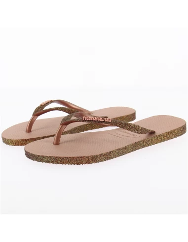Havaianas Tongs Femme Slim Sparkle II Bronze – Image 2