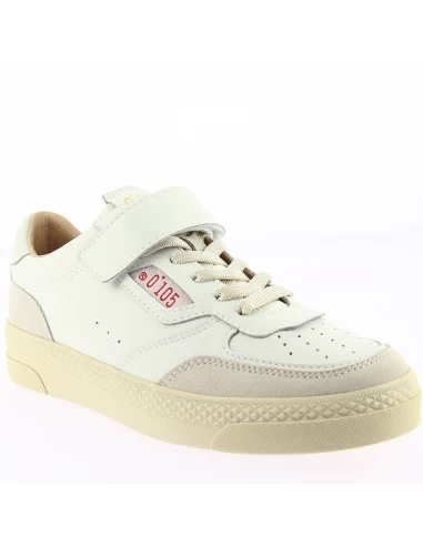0-105 Baskets De Ville Femme Hazel Cuir Blanc – Image 4