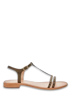 Les Tropéziennes Par M Belarbi Les Tropeziennes Par M.Belarbi Sandales Femme Henya Cuir Kaki