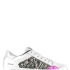 Semerdjian Baskets De Ville Hova 10049 Cuir Blanc/zebre/rose