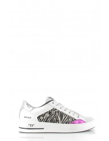 Semerdjian Baskets De Ville Hova 10049 Cuir Blanc/zebre/rose – Image 5