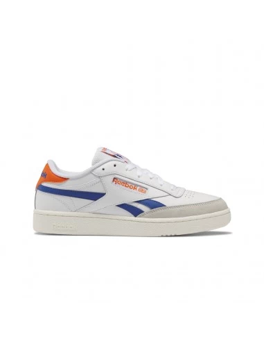 Reebok Sneakers Homme Club C Revenge Cuir Blanc/bleu/orange – Image 3