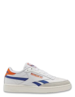 Reebok Sneakers Homme Club C Revenge Cuir Blanc/bleu/orange