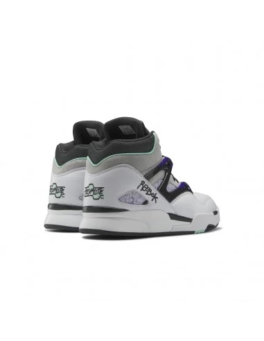 Reebok Sneakers Montantes Homme Pump Omni Zone Ii Cuir Blanc/gris – Image 3