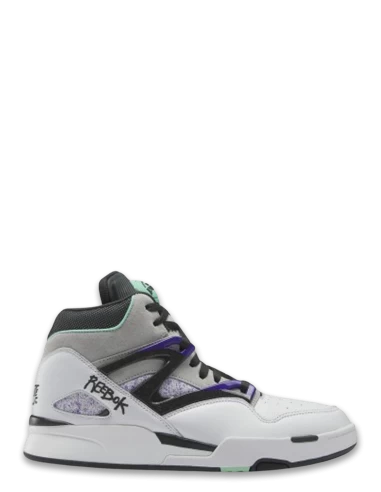 Reebok Sneakers Montantes Homme Pump Omni Zone Ii Cuir Blanc/gris