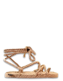 Nomadic Sandales Femme Isla Beige En Corde