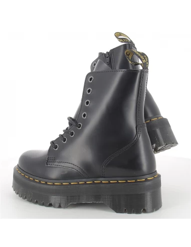 Dr. Martens Dr Martens Boots Compensées Femme Jadon Cuir Polished Smooth Noir – Image 3