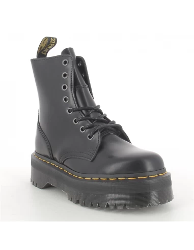 Dr. Martens Dr Martens Boots Compensées Femme Jadon Cuir Polished Smooth Noir – Image 4