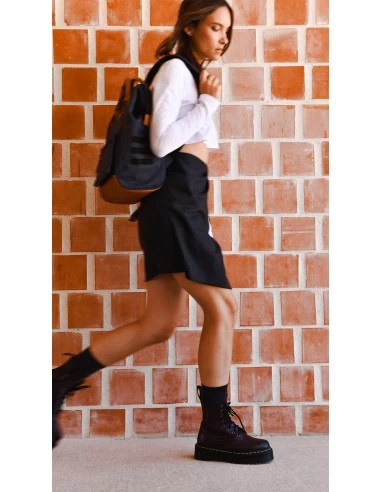 Dr. Martens Dr Martens Boots Compensées Femme Jadon Cuir Smooth Bordeaux Foncé – Image 7