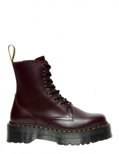 Dr. Martens Dr Martens Boots Compensées Femme Jadon Cuir Smooth Bordeaux Foncé