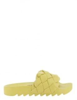 Colors Of California Claquettes Slide With Braided Upper Jaune Femme