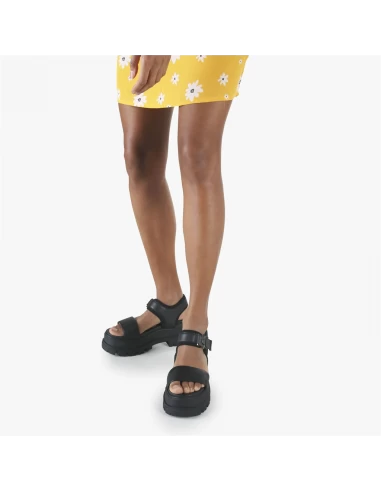 Buffalo Sandales Compensées Femme Jojo Vegan Noir – Image 4