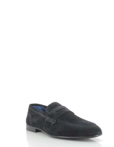 Azzaro Mocassins Homme Volga Cuir Bleu Marine – Image 3