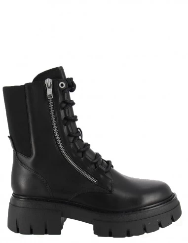 Ash Bottines Femme Lets Cuir Noir