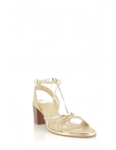 Les Tropéziennes Par M Belarbi Les Tropeziennes Par M.Belarbi Sandales à Talons Lilonbuc Cuir Argent – Image 4