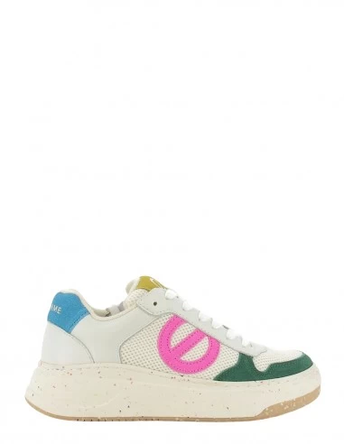 No Name Baskets De Ville Femme Bridget Sneaker Blanc/rose/vert/bleu