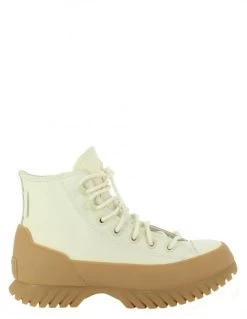 Converse Sneakers Compensées Montantes Femme Lugged Winter 2.0 Cuir Blanc/beige