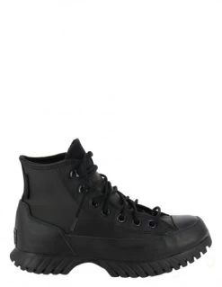 Converse Sneakers Compensées Montantes Femme Lugged Winter 2.0 Hi Mono Cuir Noir