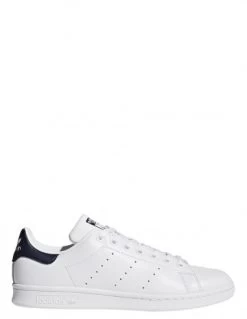 Adidas Sneakers Homme Stan Smith Cuir Blanc Bleu