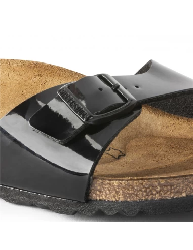 Birkenstock Claquettes Femme Madrid Noir Brillant – Image 5