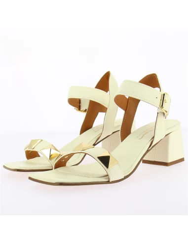 Hylton Sandales à Talon Femme Mai Tai Blanc – Image 2