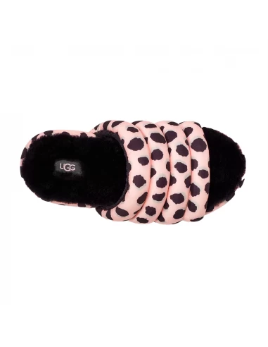 Ugg Claquettes Compensées Femme Maxi Slide Cheetah Print Leopard Rose – Image 3