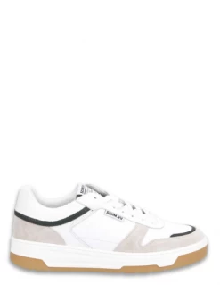 Schmoove Baskets De Ville Homme Smatch Sneaker Cuir Blanc/gris/noir