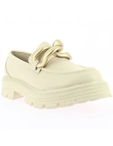 Kharisma Mocassins Compensées Femme Pivoine Blanc – Image 3
