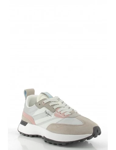 Pepe Jeans Baskets De Ville Femme Lucky Print Beige/gris/rose – Image 3