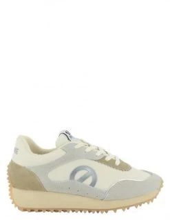 No Name Baskets De Ville Compensées Femme Punky Jogger Beige/gris