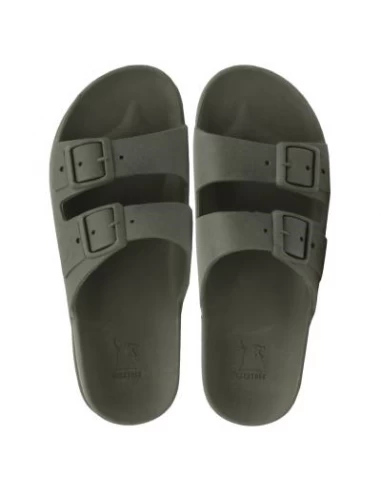 Cacatoes Claquettes Femme Rio De Janeiro Women Dark Kaki – Image 2