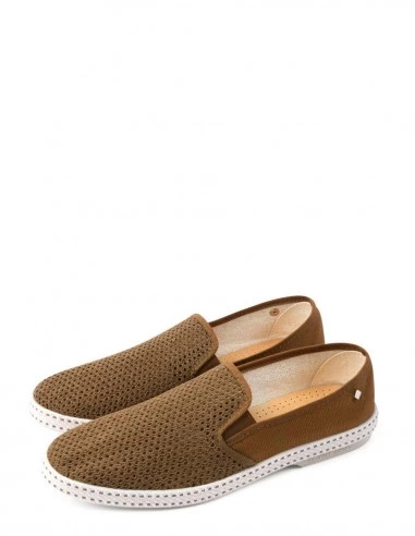 Rivieras Espadrilles Homme Classic Canvas & Mesh Miel – Image 2