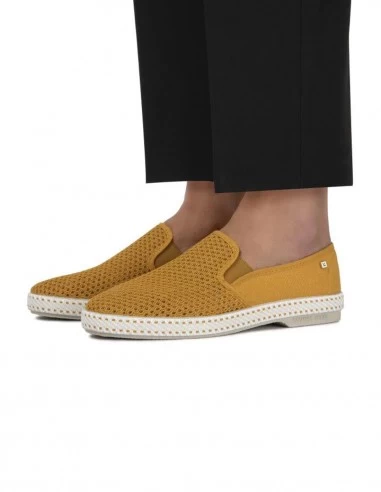 Rivieras Espadrilles Homme Classic Canvas & Mesh Curry – Image 3