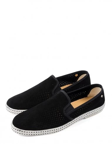 Rivieras Espadrilles Homme Classic Suede Nubuck Noir – Image 2