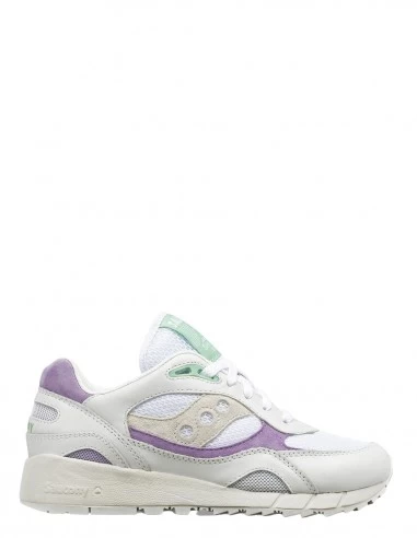 Saucony Sneakers Femme Shadow 6000 Blanc/violet/beige