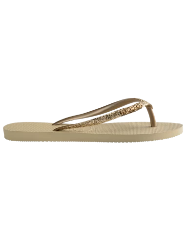 Havaianas Tongs Femme Slim Glitter II Beige Sable Pailettes – Image 3