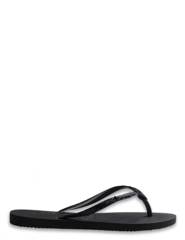 Havaianas Tongs Femme Slim Sparkle II Noir
