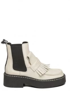 Steve Madden Chelsea Boots Femme Evana Bootie Cuir Beige/noir