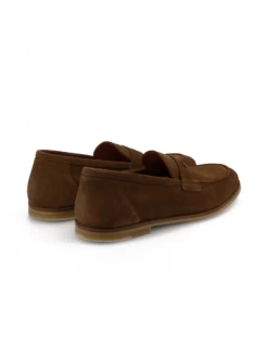 Schmoove Mocassin Homme Smart Moc Cuir Velours Taupe
