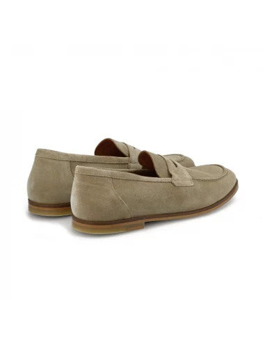 Schmoove Mocassin Homme Smart Moc Cuir Velours Taupe – Image 3