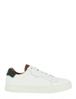 Schmoove Baskets De Ville Homme Spark Clay Cuir Blanc/noir