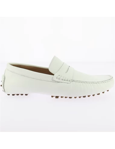 Hylton Mocassin Homme 82985-03 Cuir Blanc – Image 4